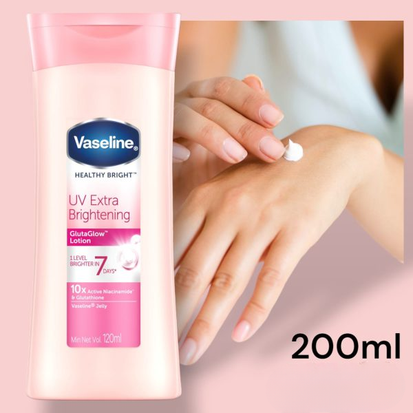 Vaseline Healthy Bright Uv Extra Brightening Glutaglow Skin Care Lotion